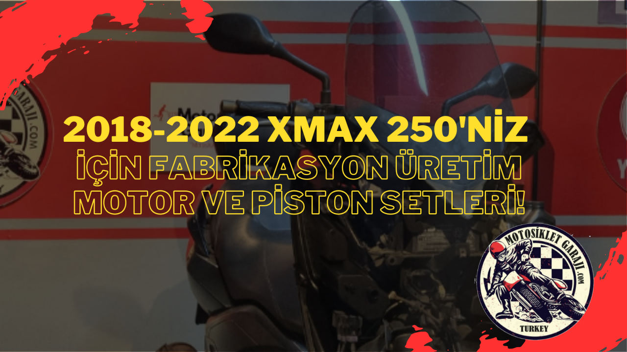 Gücünüzü Kaybetmeyin: 2018-2022 Xmax 250'niz İçin Fabrikasyon Üretim Motor ve Piston Setleri!