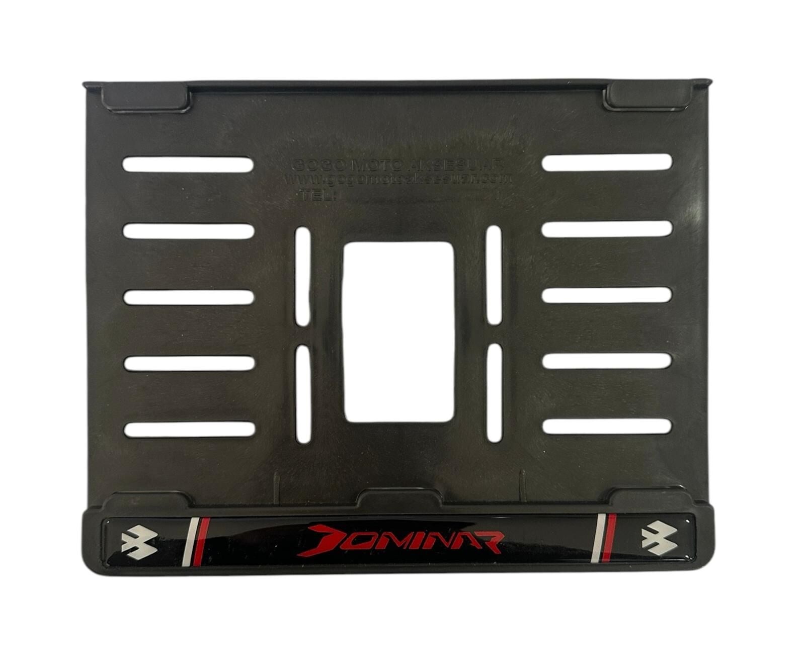 Bajaj Dominar Plastik Kırılmaz Plakalık Kırmızı 1 (15x24)