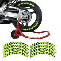 Michelin 3D Lastik Yanak Yazısı Neon Yeşil