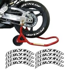 Dunlop 3D Lastik Yanak Yazısı Beyaz