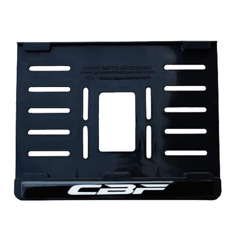 Honda Cbf Plastik Kırılmaz Plakalık Beyaz 2 (15x24)