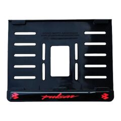 Bajaj Pulsar Plastik Kırılmaz Plakalık Kırmızı 1 (15x24)