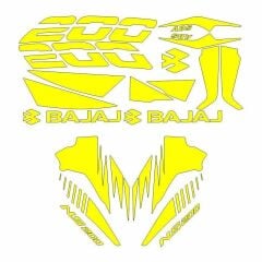 Bajaj Pulsar Ns 200 Sarı Sticker Set