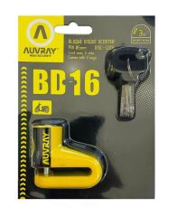 Auvray BD-16 Disk Kilidi 6 Mm Scooter Sarı