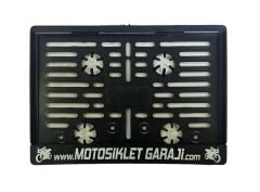 Lisanslı Motosiklet Garajı Plakalığı Beyaz