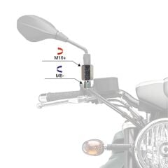 Mg Moto +10-8 Ayna Adaptörü