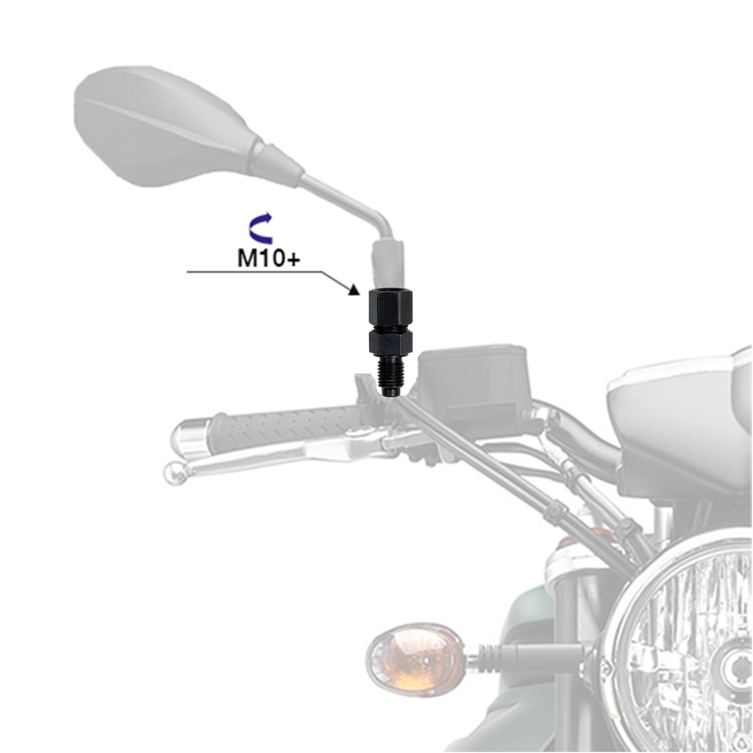 BMW R 1200 GS Adventure +10 Ayna Adaptörü