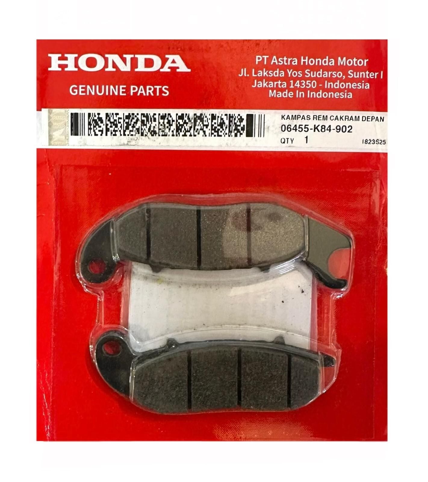 Honda Pcx 125 Ön Fren Balatası Orjinal 2021-2025 (06455-K84-902)