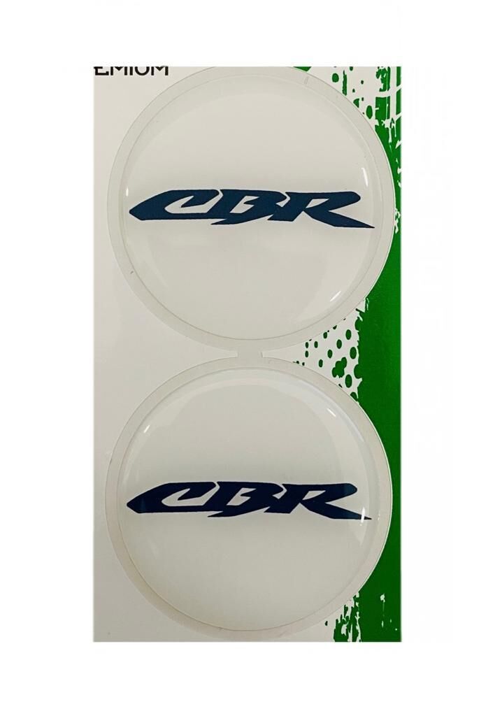 Honda Cbr 5x5 Cm İkili Damla Etiket Beyaz
