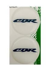 Honda Cbr 5x5 Cm İkili Damla Etiket Beyaz
