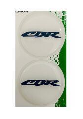 Honda Cbr 5x5 Cm İkili Damla Etiket Beyaz