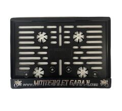 Kabartmalı Motosiklet Plakalığı