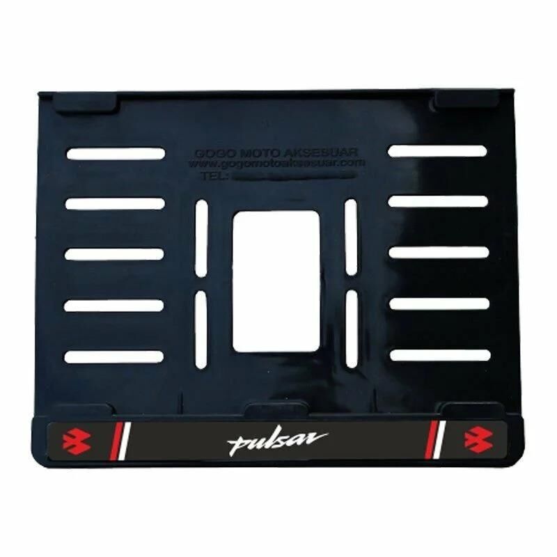 Bajaj Pulsar Plastik Kırılmaz Plakalık Beyaz 4 (15x24)