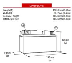Bs Battery Bt12A Bs Motosiklet Aküsü