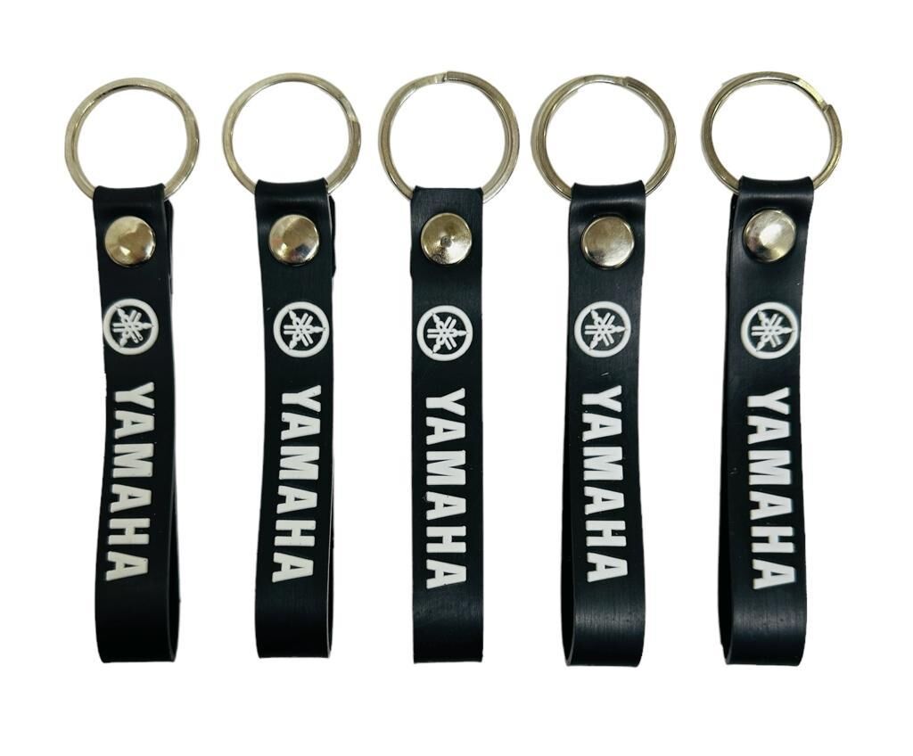 Yamaha Siyah Beyaz 5 Adet Silikon Motosiklet Anahtarlık
