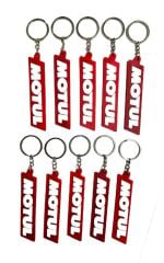 Motul Kırmızı Beyaz 10 Adet Silikon Motosiklet Anahtarlık