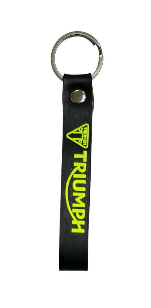 Triumph Uyumlu Siyah Flo Sarı Anahtarlık