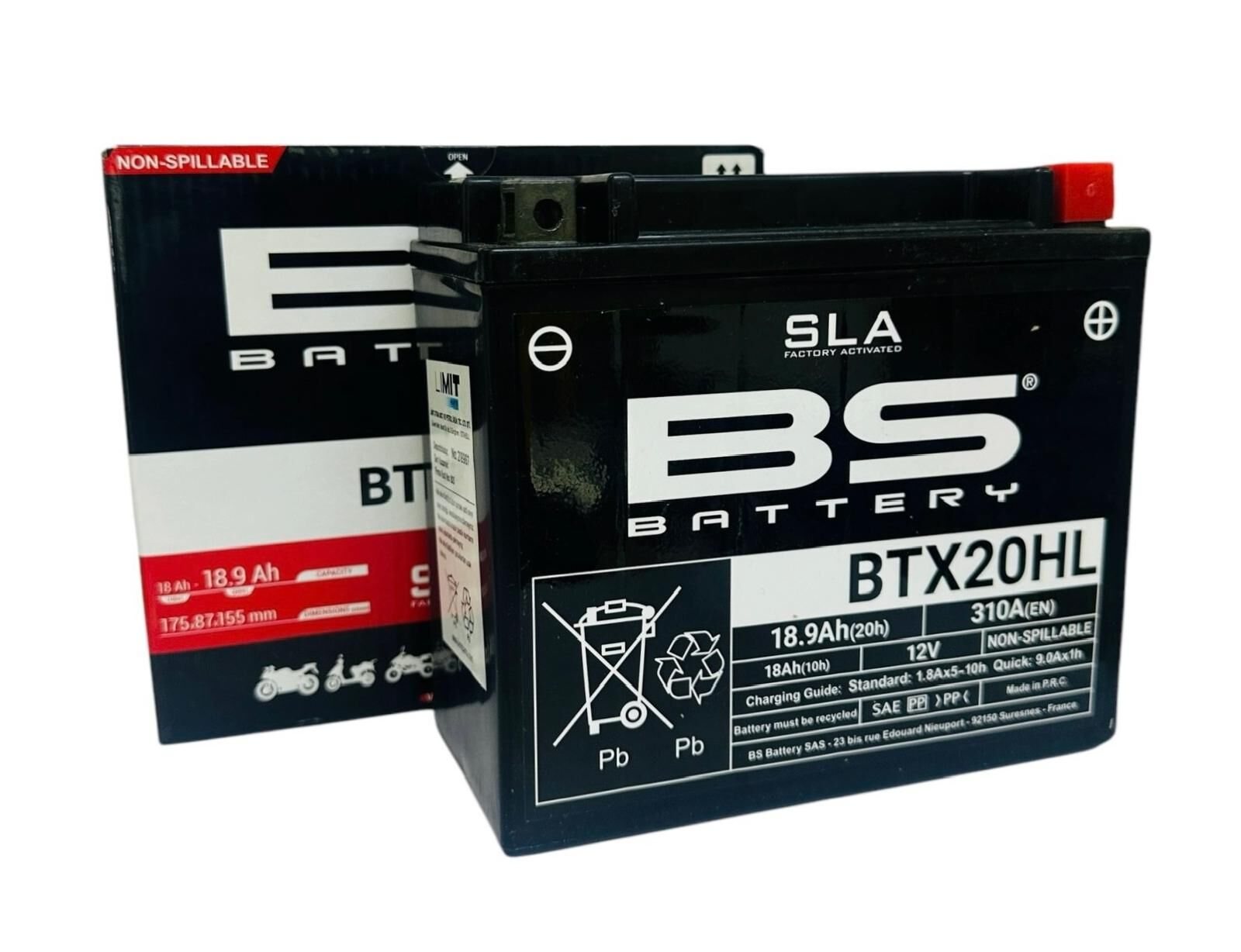 Harley Davidson Heritage Softail Classic FLSTCI 1450 2007-2018 BS Battery BTX20HL-SLA Motosiklet Aküsü